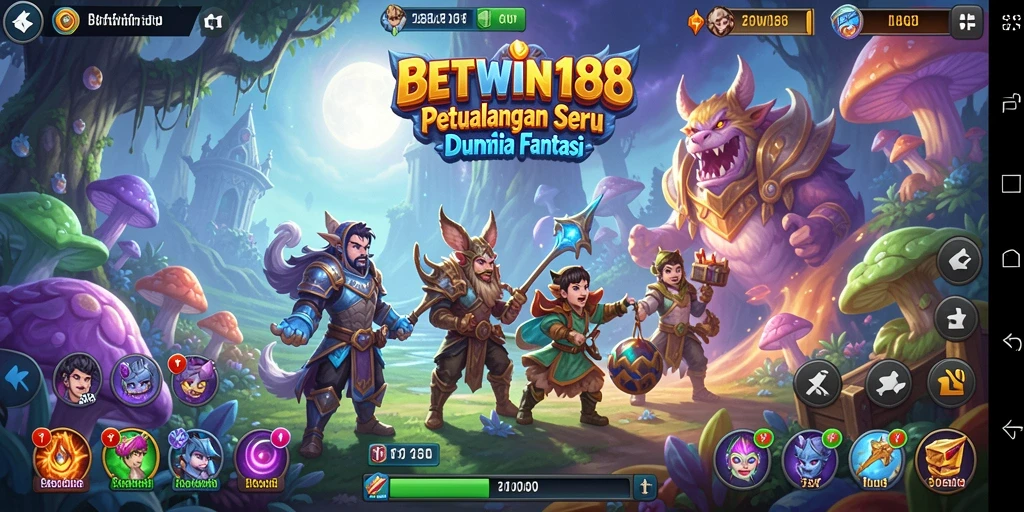 Tampilan gameplay seru dari BETWIN188 dalam dunia petualangan yang menakjubkan.