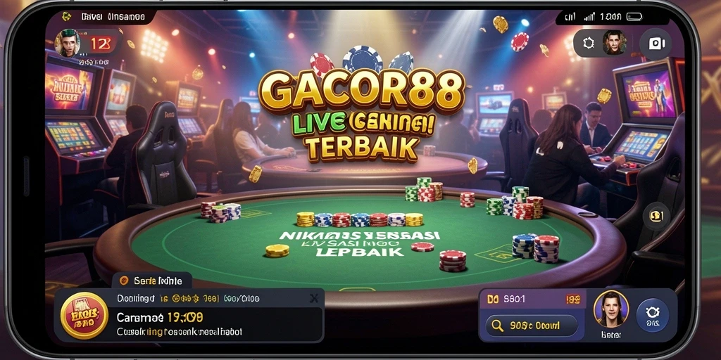 Gameplay GACOR88 yang menarik dengan dealer langsung dan interaksi nyata.
