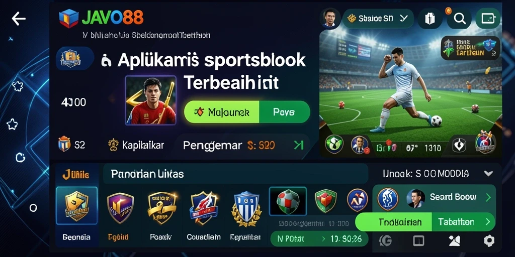 Screenshot utama JAVO88 menampilkan tampilan antarmuka taruhan yang menarik.