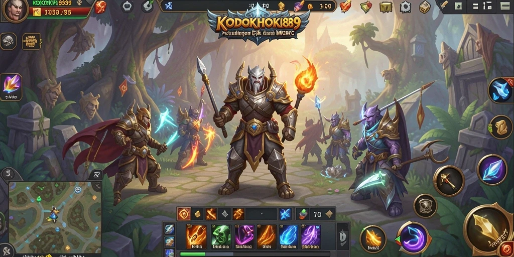 Screenshot gameplay KODOKHOKI889 menampilkan petualangan mendalam di dunia MMORPG.