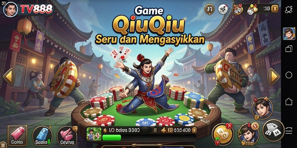 Gameplay seru dan menarik di aplikasi TV888.