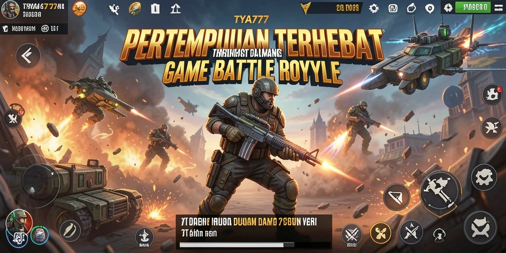 Screenshot menampilkan aksi mendebarkan dalam gameplay Battle Royale